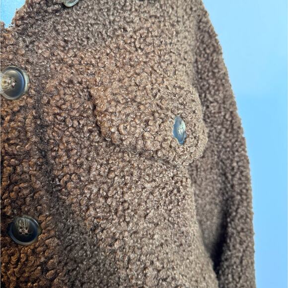 Forever 21 Teddy Sherpa Trucker Jacket - Size M - Picture 4 of 6